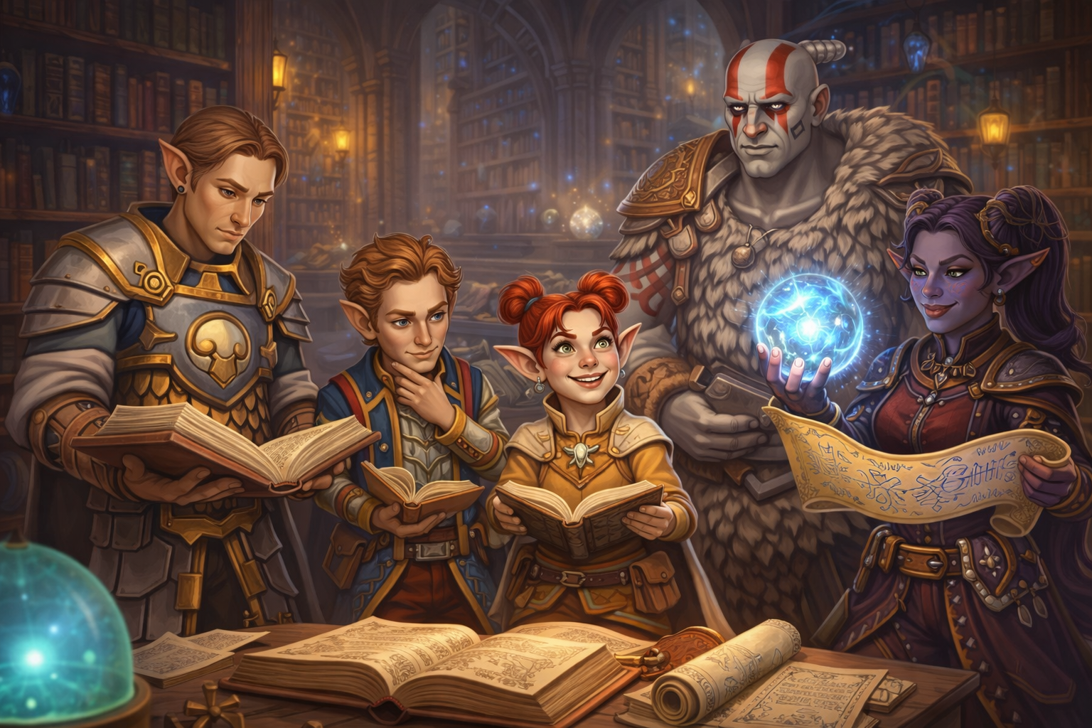 Die Dirty Rainbows in der Bibliothek